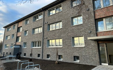 Abschluss der energetischen Modernisierung Benittstraße 19 a+b, 21 a+b in Finkenwerder